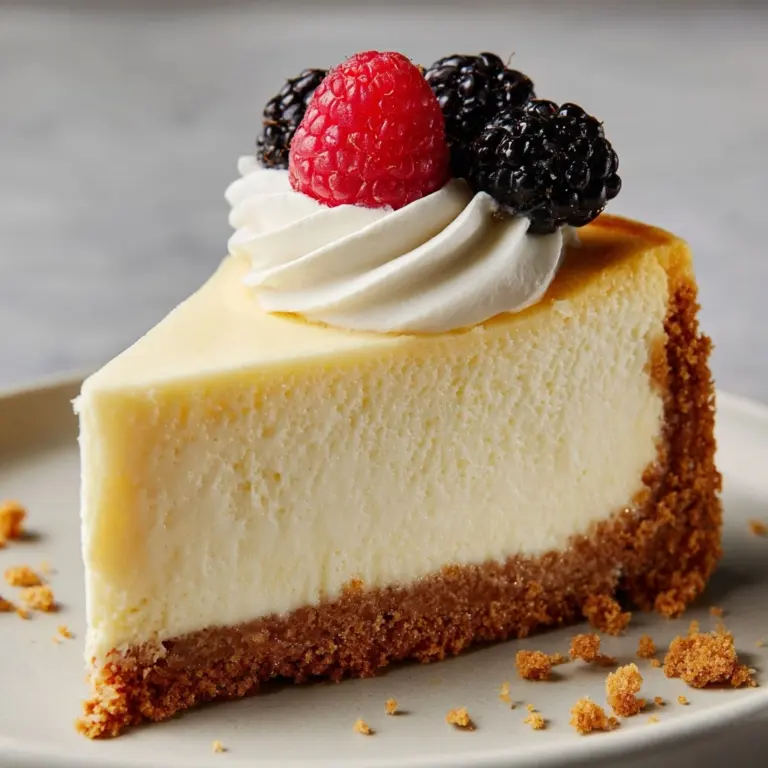 Creamy Baked Cheesecake Recipe