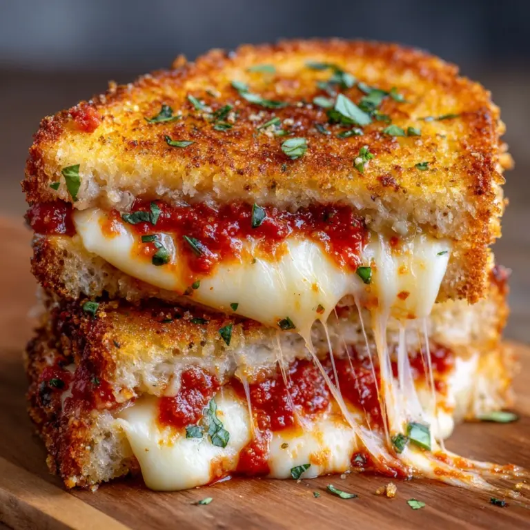 Garlic Parmesan Pizza Grilled Cheese Recipe