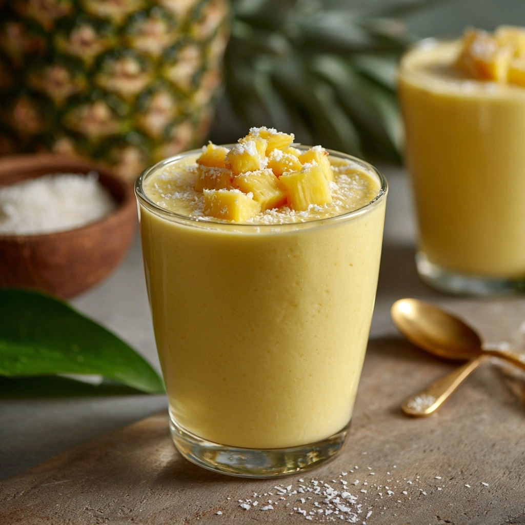 Fruity Summer Cold Pineapple Soup Recipe