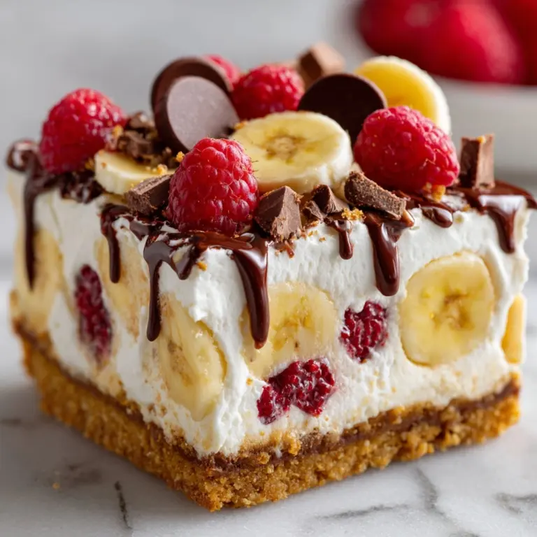 Heavenly No-Bake Banana Split Cheesecake Recipe
