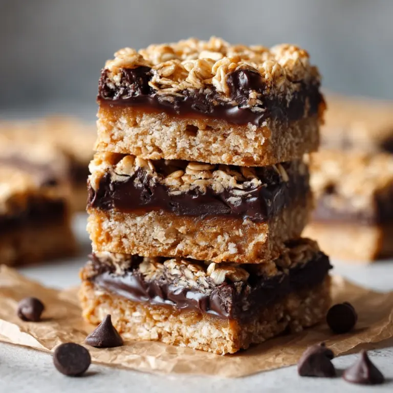 Oatmeal Fudge Bars Recipe