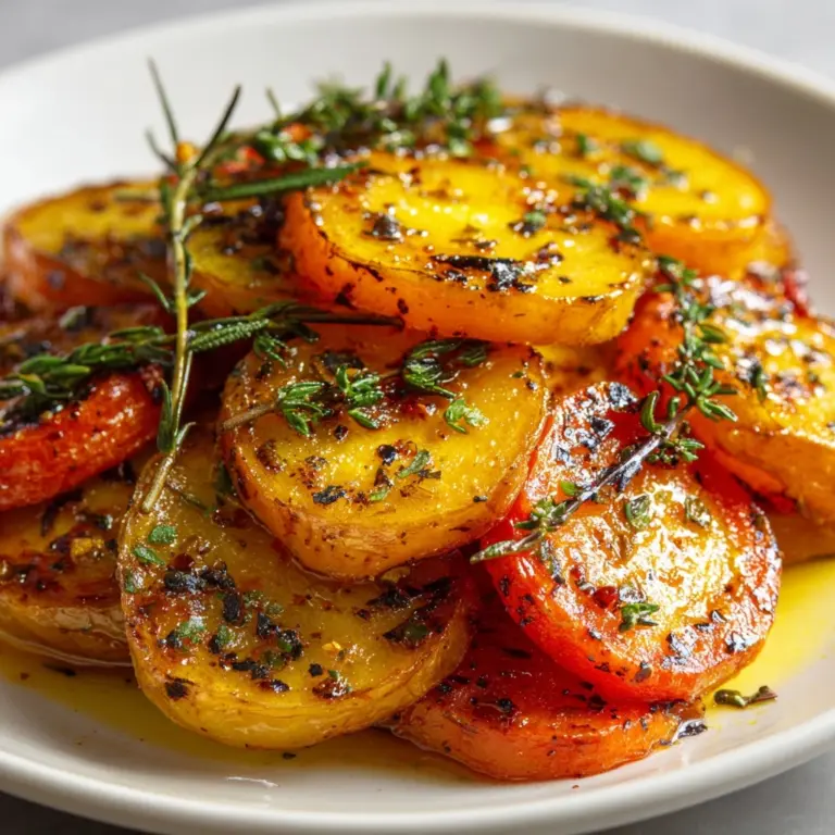 Garlic Herb Roasted Potatoes, Carrots, and Zucchini Recipe