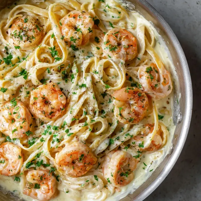 Shrimp Fettuccine Alfredo Recipe