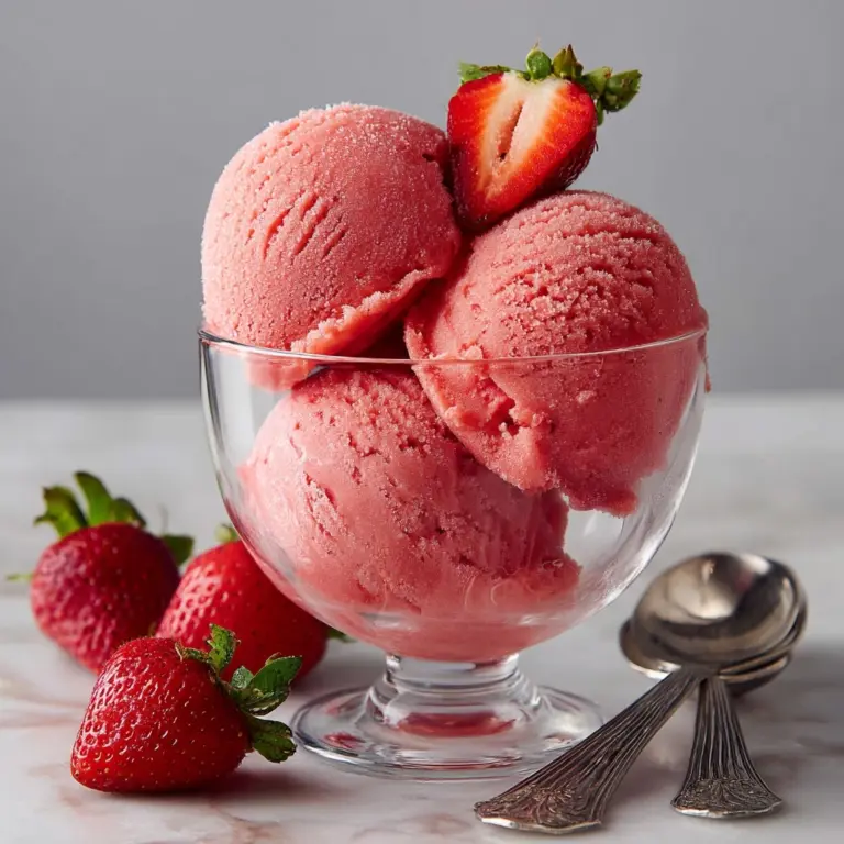 Strawberry Sorbet Recipe