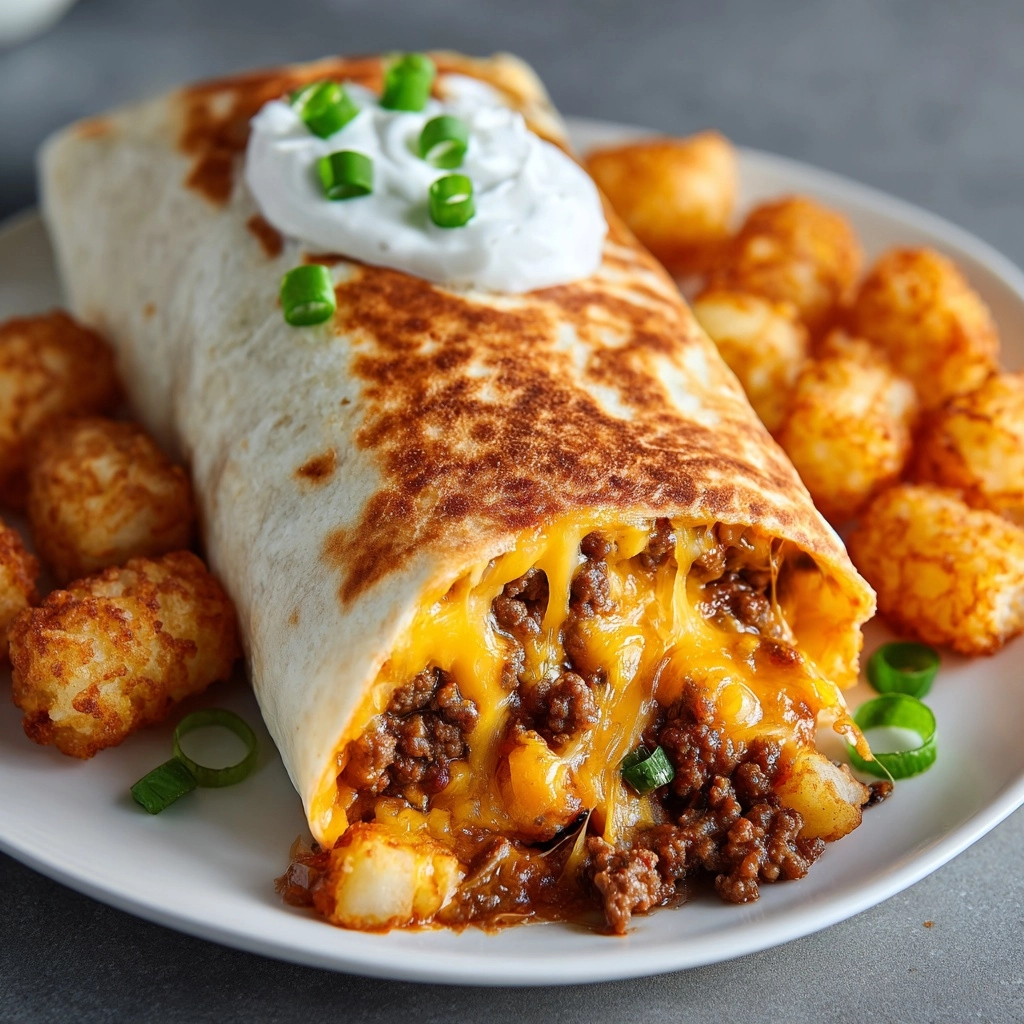 Cheesy Potato Burritos Recipe
