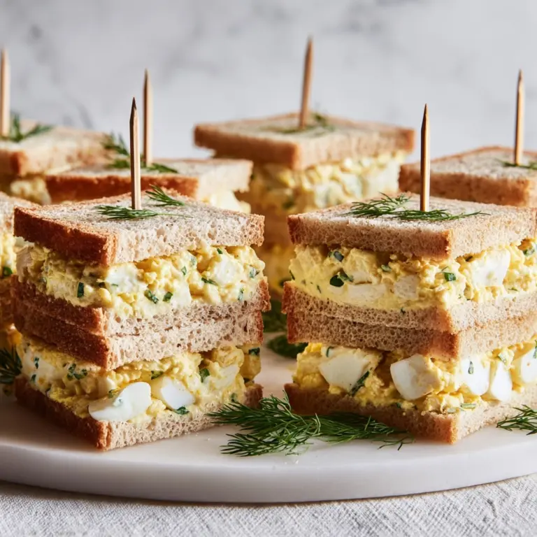 Mini Egg Salad Sandwiches Recipe