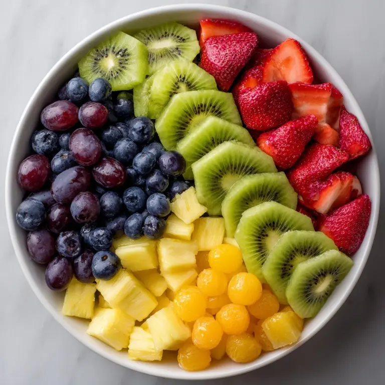 Honey Lime Rainbow Fruit Salad Recipe