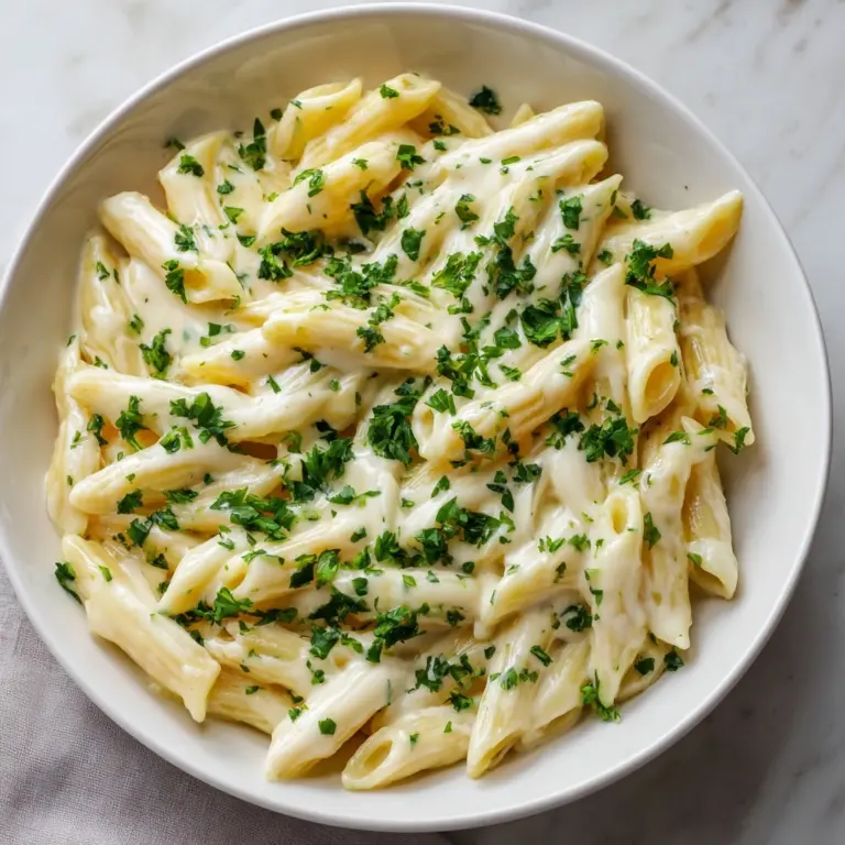 White Sauce Penne Pasta Recipe