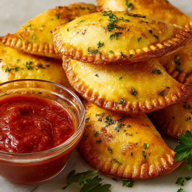 Chicken Alfredo Air Fryer Calzones Recipe
