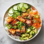 Crispy Spicy Salmon Bowls Recipe