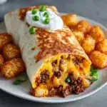 Cheesy Potato Burritos Recipe