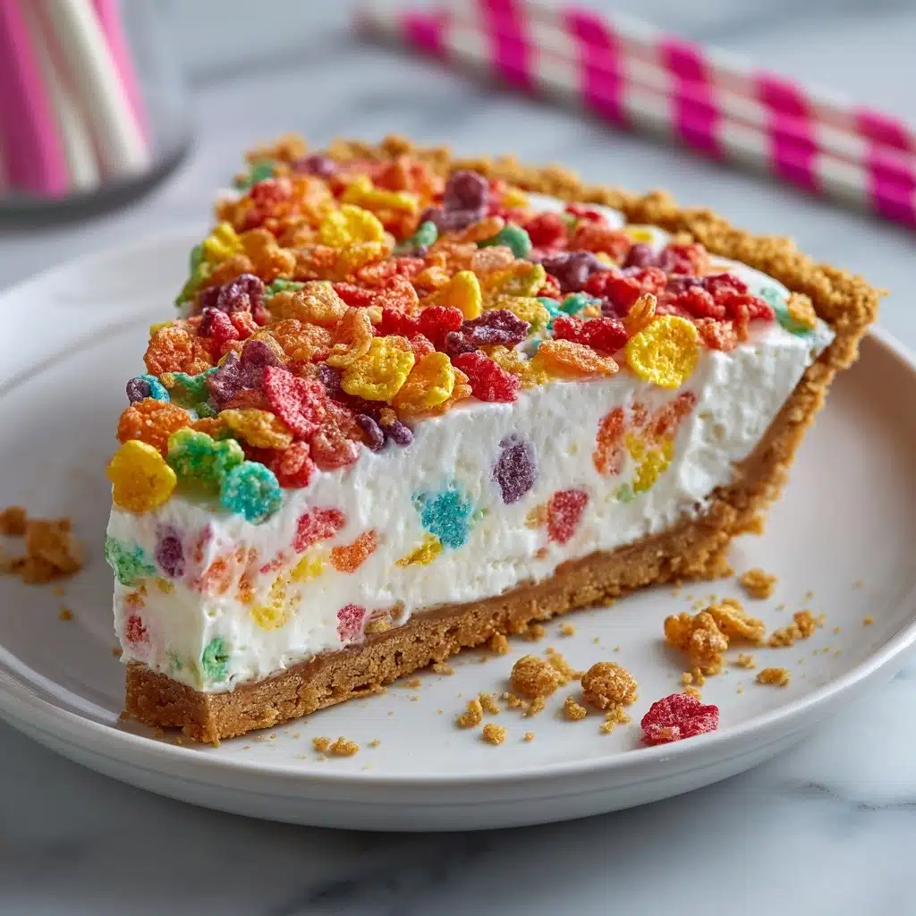 No-Bake Fruity Pebbles Cheesecake Recipe