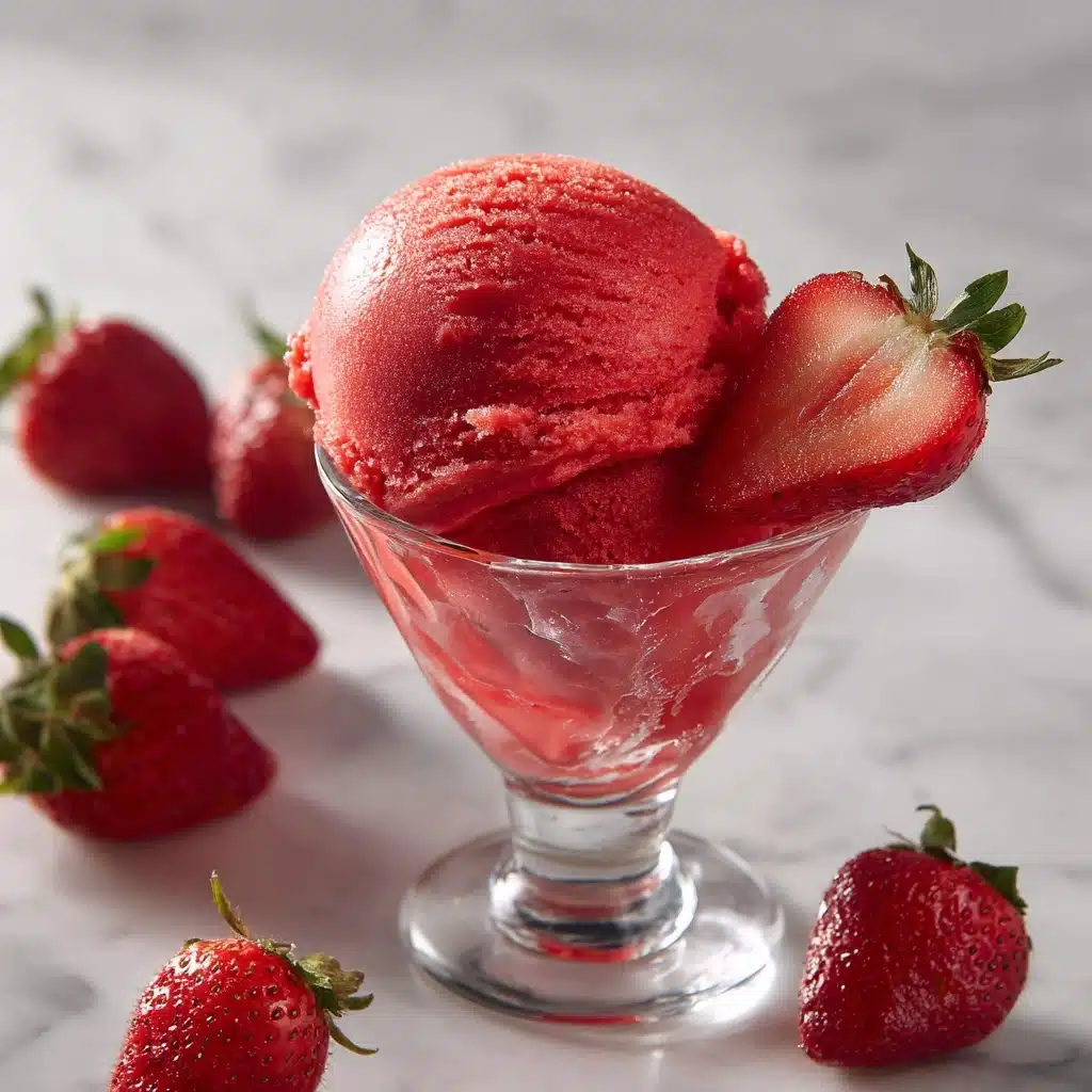 Strawberry Sorbet Recipe - Recipe Image