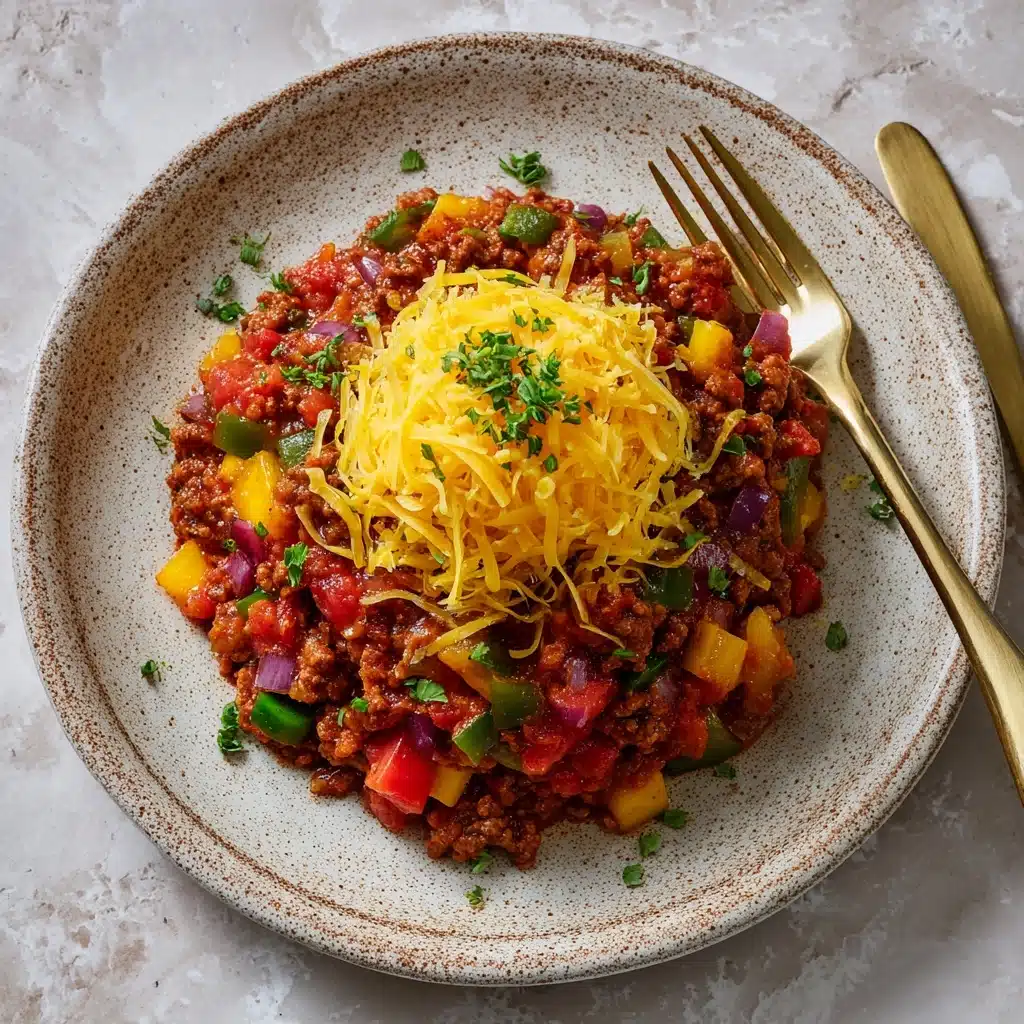 Simple Ground Turkey Pepper Skillet Recipe - Recipe Image