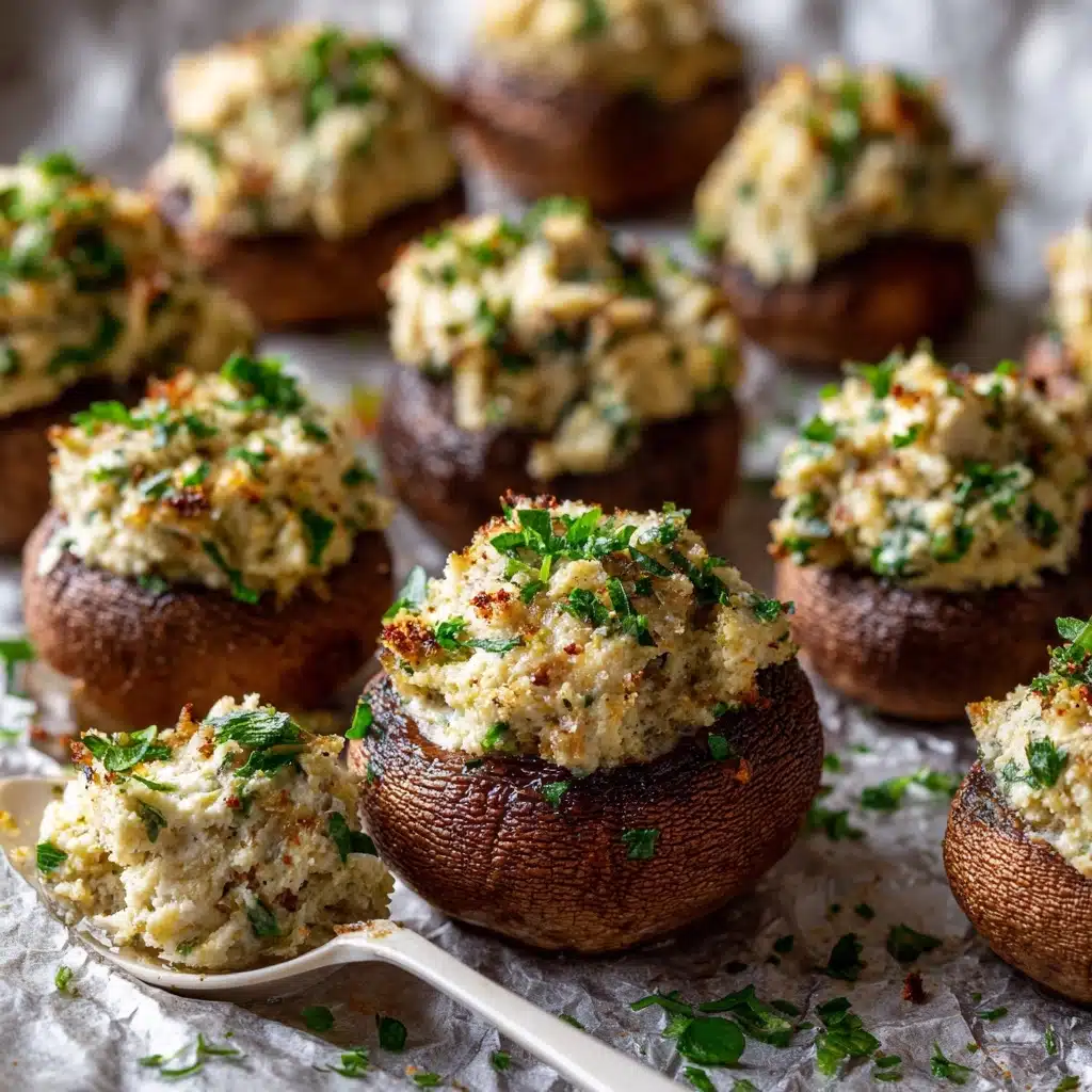 Chicken Stuffed Mushrooms Recipe - Recipe Image
