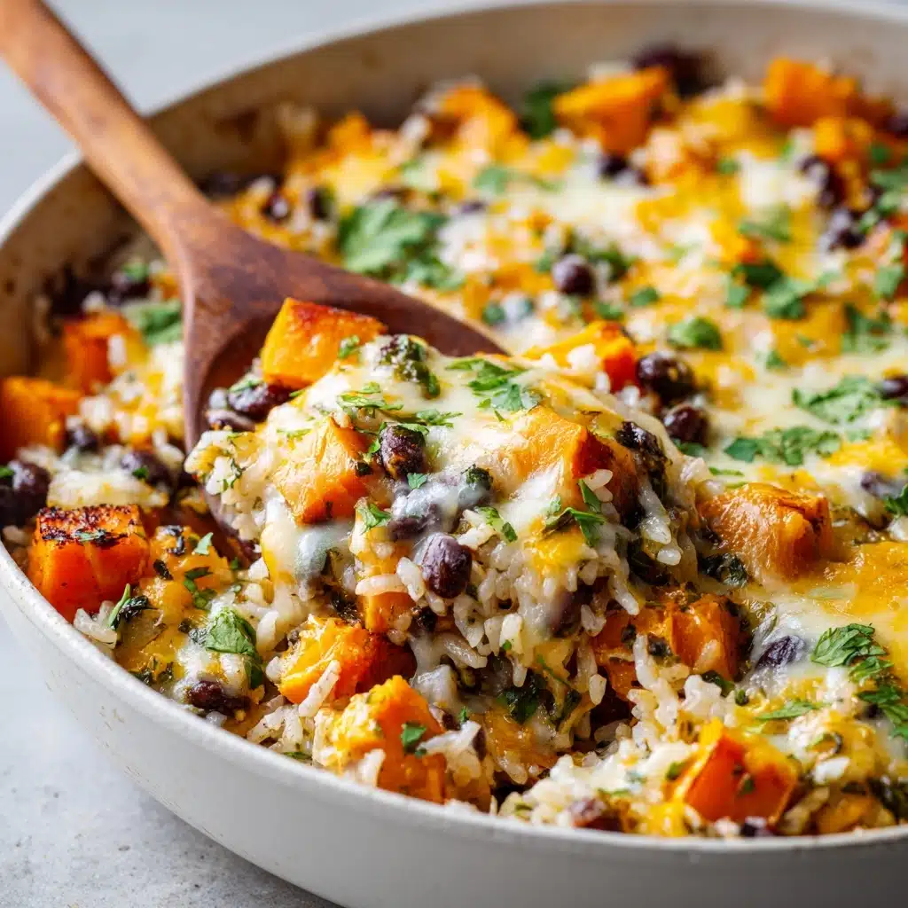 Southwest Sweet Potato, Black Bean and Rice Skillet Recipe - Recipe Image