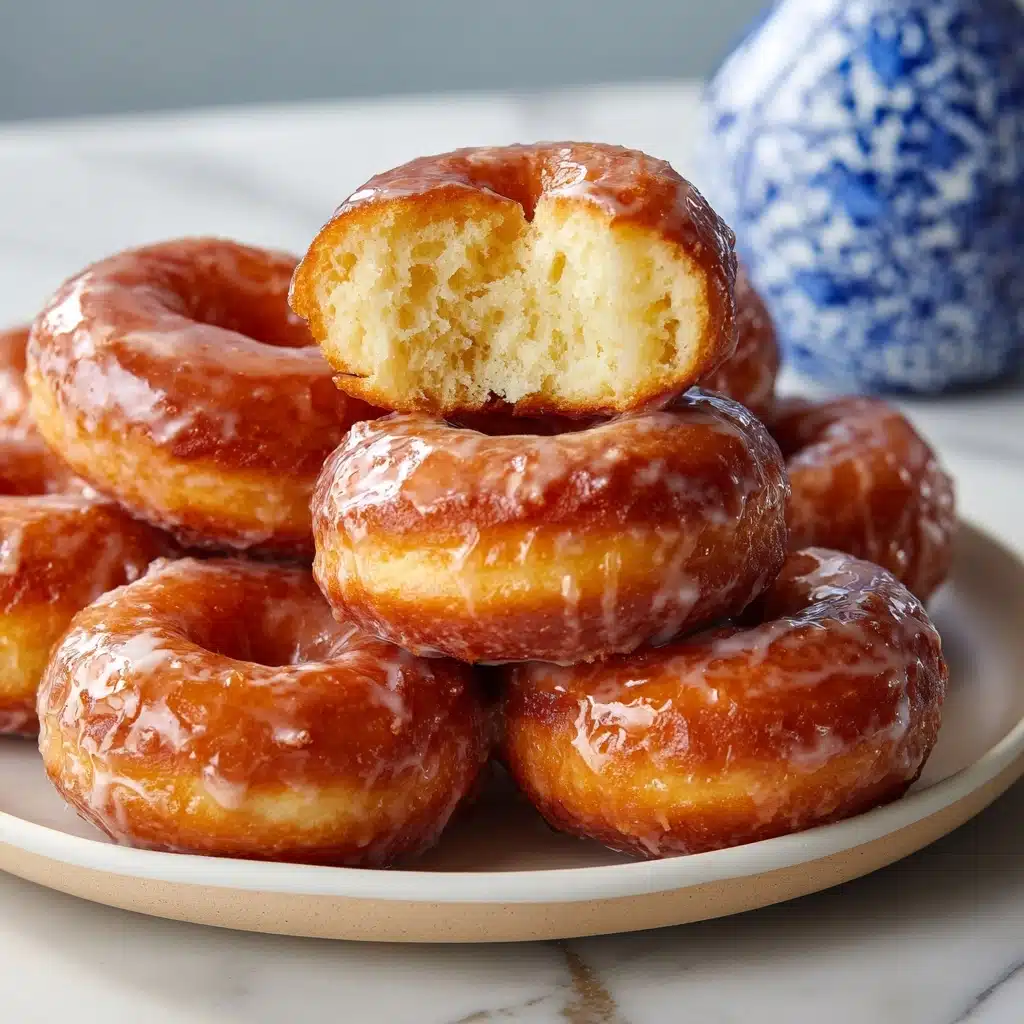 Classic Sour Cream Glazed Doughnuts Recipe - Recipe Image