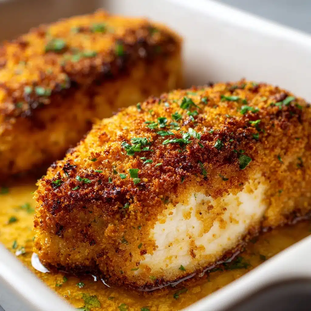 Ranch Parmesan Crusted Baked Chicken Recipe - Recipe Image