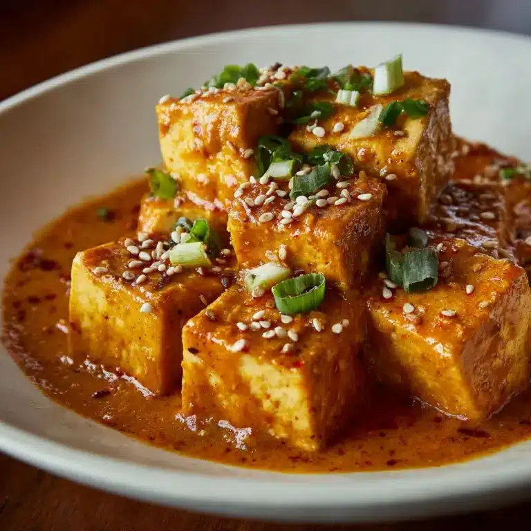 Spicy Tofu with Creamy Coconut Sauce Recipe