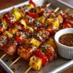 BBQ Pineapple Chicken Kabobs Recipe