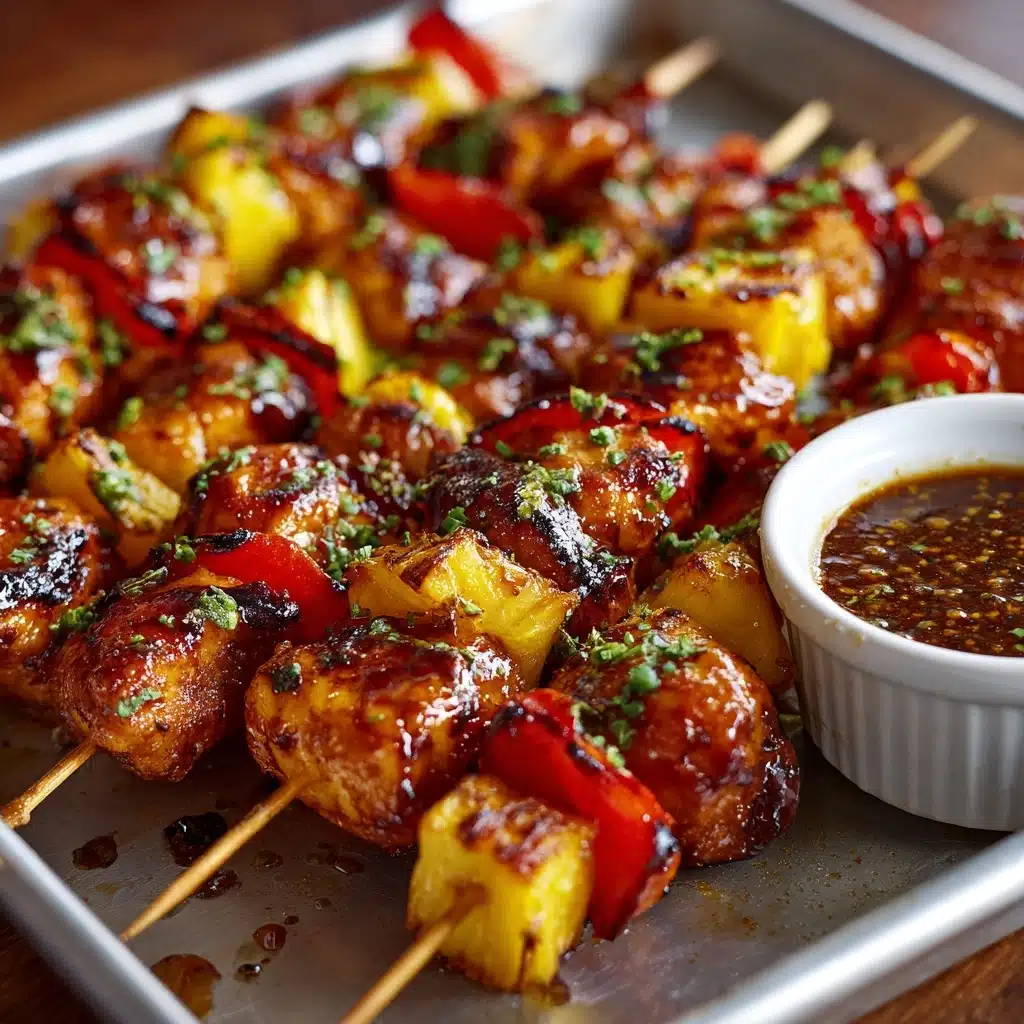 BBQ Pineapple Chicken Kabobs Recipe