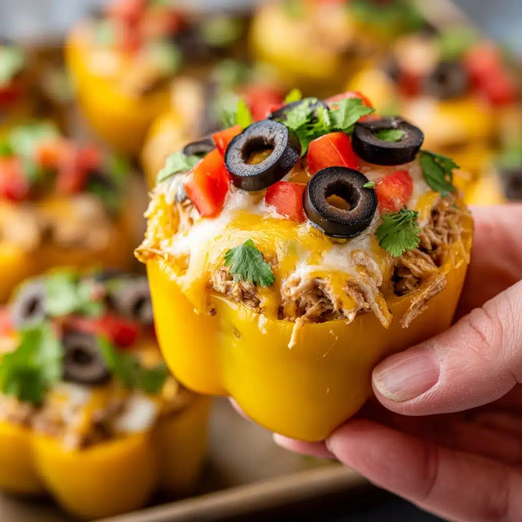 Chicken Healthy Nachos on Mini Bell Peppers Recipe - Recipe Image