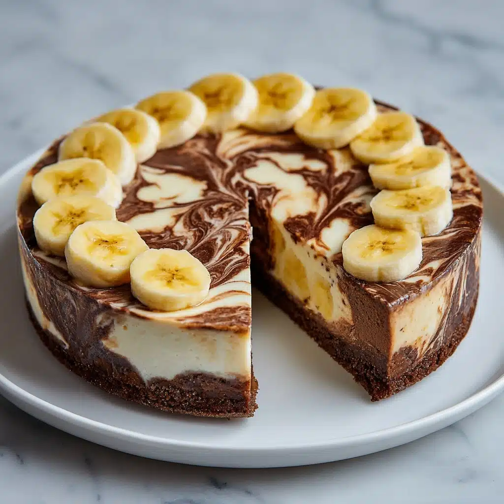 No Bake Nutella Cheesecake with Banana Recipe - Recipe Image