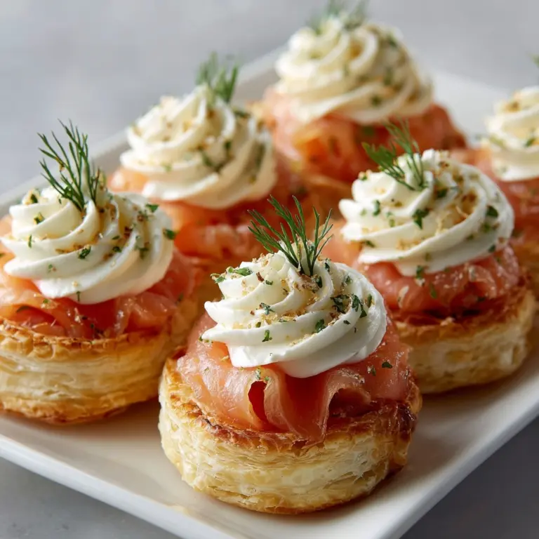 Smoked Salmon and Goat Cheese Puff Pastry Bites Recipe