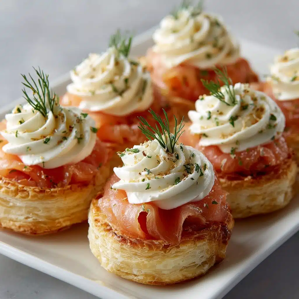 Smoked Salmon and Goat Cheese Puff Pastry Bites Recipe