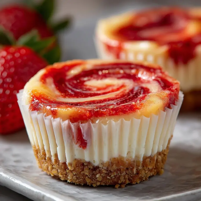 Strawberry Rhubarb Mini Cheesecakes Recipe