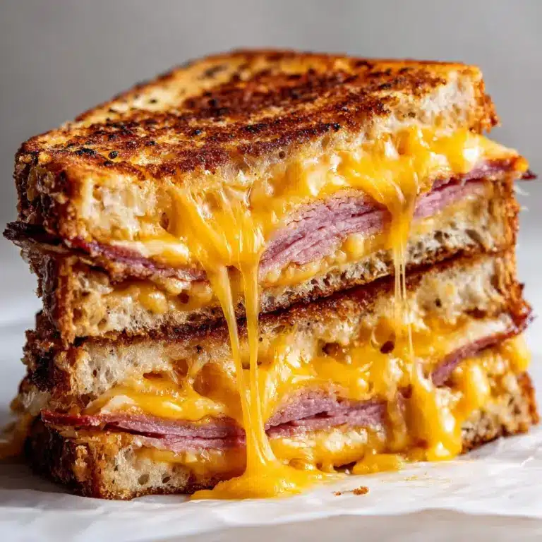 Smoked Sausage Triple Grilled Cheese Recipe