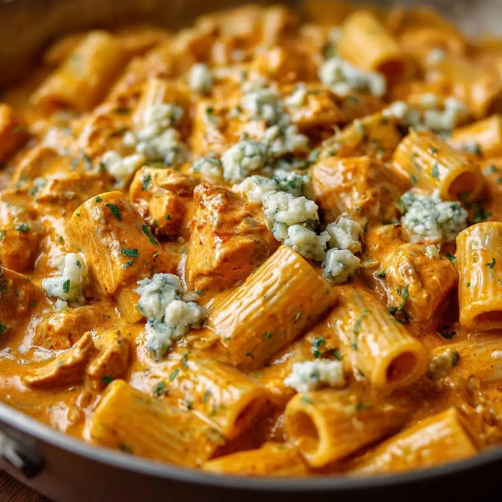 One-Pot Creamy Buffalo Chicken Pasta Recipe
