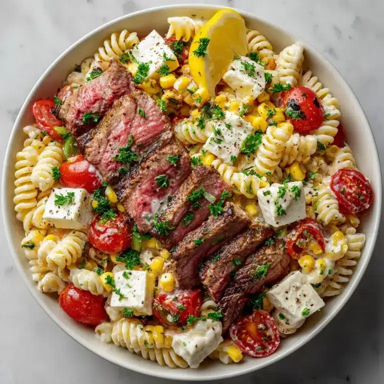 Chimichurri Steak & Roasted Corn Pasta Salad Recipe