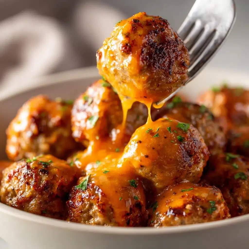Light Crock Pot Buffalo Turkey Meatballs Recipe - Recipe Image