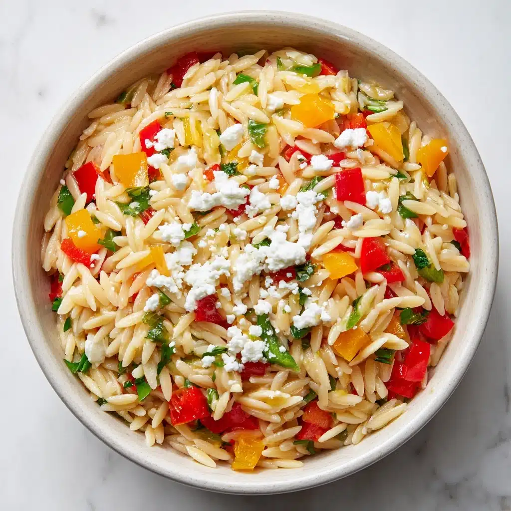Sundried Tomato Feta Orzo Salad Recipe