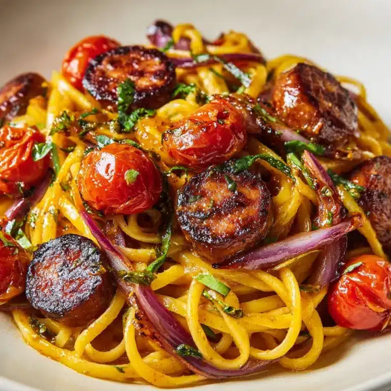 Chicken Sausage Fettuccine Alfredo Recipe