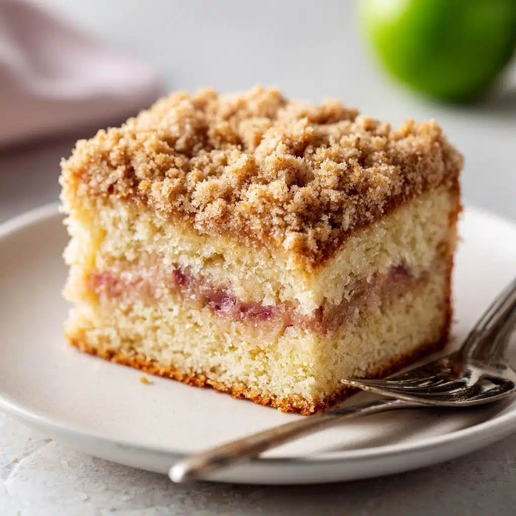 Rhubarb Streusel Coffee Cake Recipe - Recipe Image