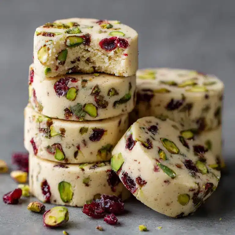 Cranberry Pistachio Shortbread Cookies Recipe
