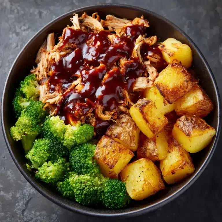 BBQ Chicken & Roasted Sweet Potato Bowls Recipe