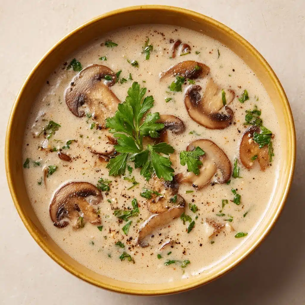 Decadent and Creamy Mushroom Soup Recipe