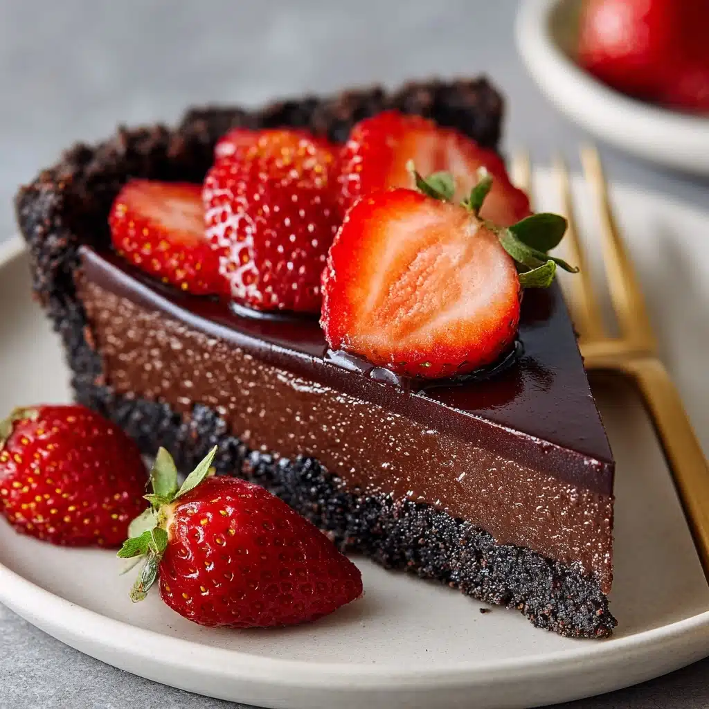 Chocolate Covered Strawberry Ganache Tart Recipe