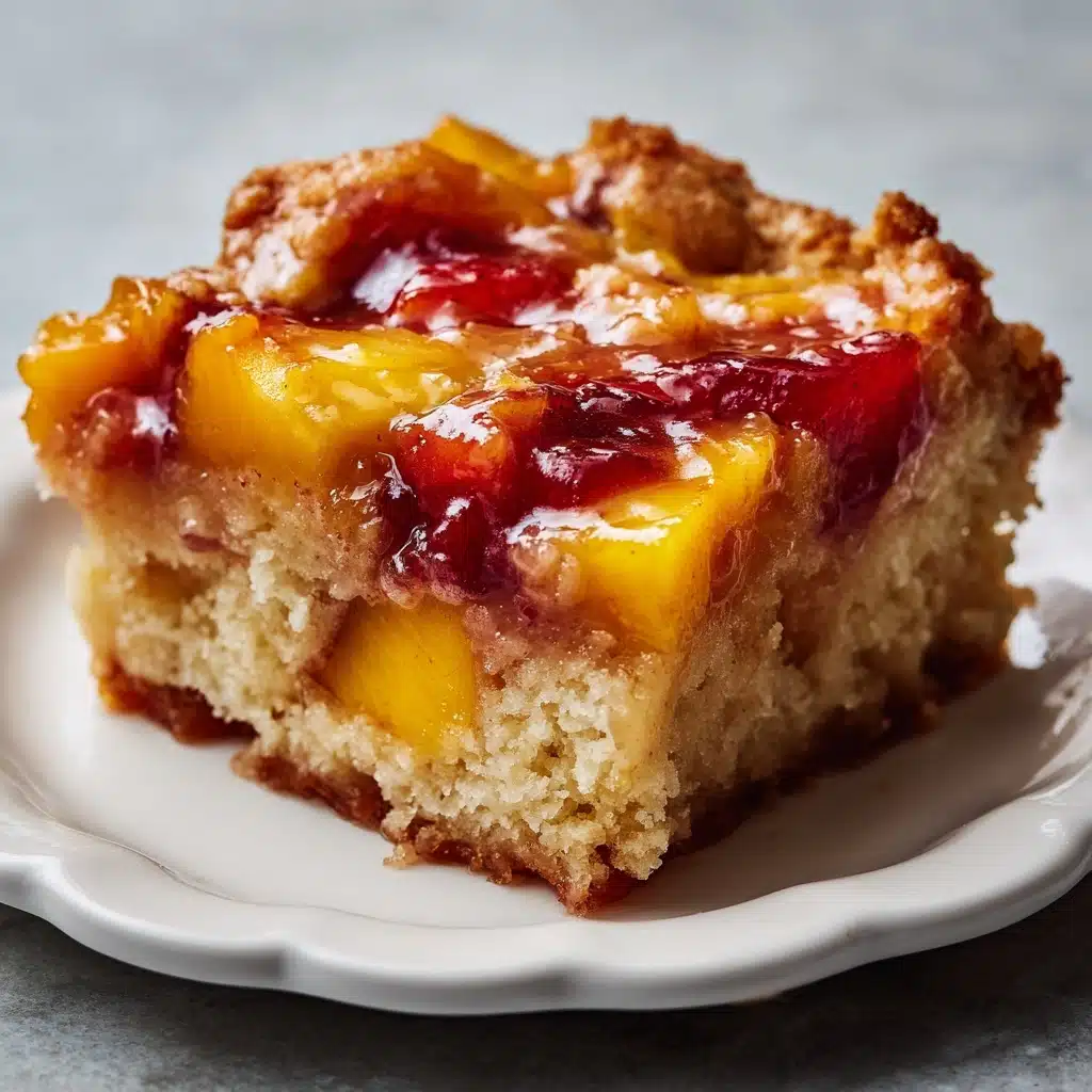 Easy Peach Custard Dessert Recipe