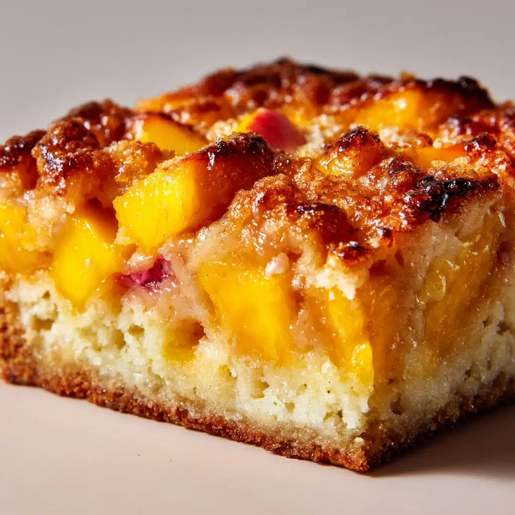 Easy Peach Custard Dessert Recipe - Recipe Image