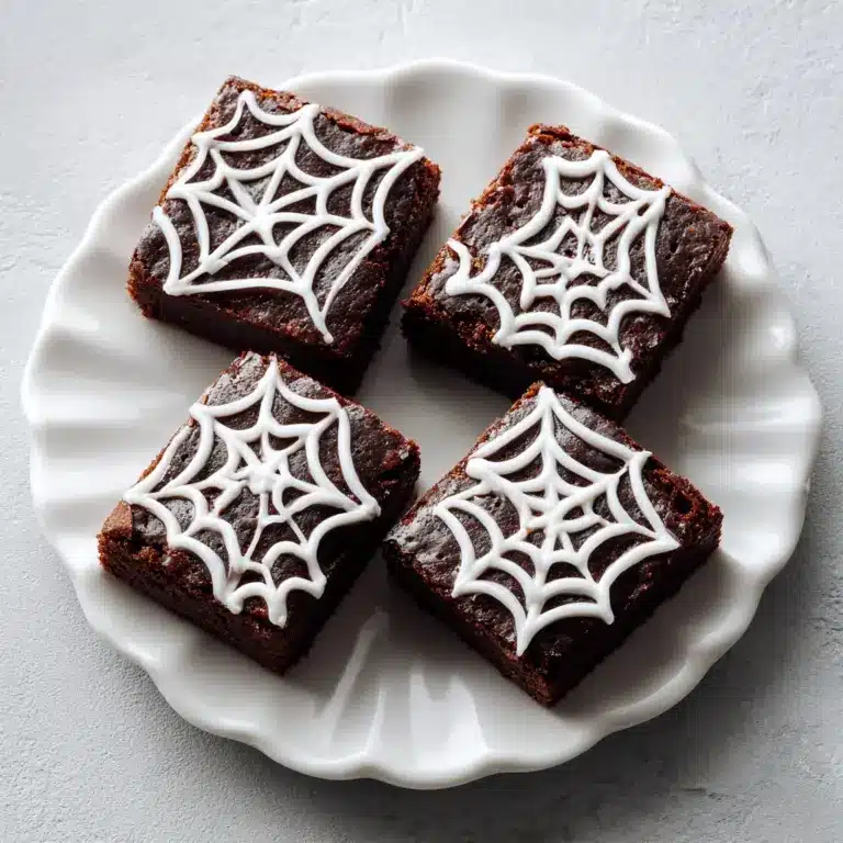 Spider Web Halloween Brownies Recipe
