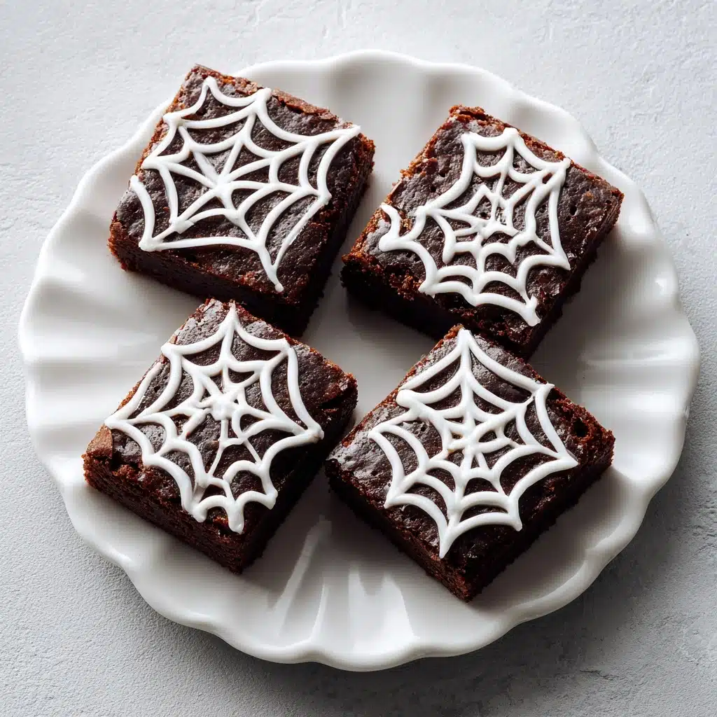 Spider Web Halloween Brownies Recipe