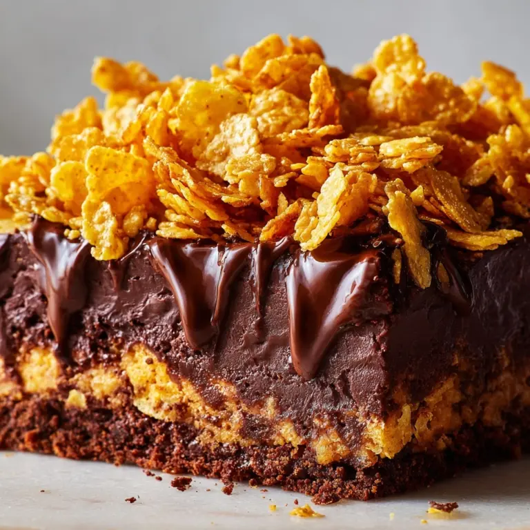 Honey Roasted Cornflake Brownies Recipe