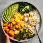 Chicken Buddha Bowl with Spicy Mango Sauce Recipe