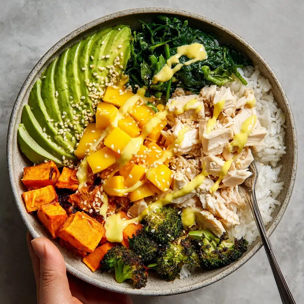 Chicken Buddha Bowl with Spicy Mango Sauce Recipe