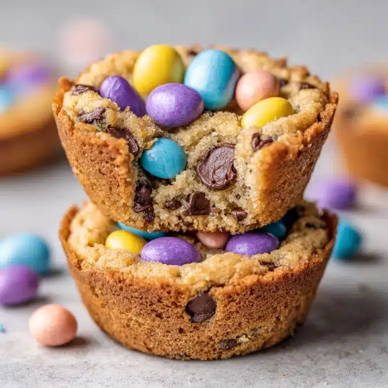 Easter Egg Chocolate Chip Cookie Cups Recipe
