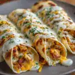 Cheesy Chicken Alfredo Wraps Recipe